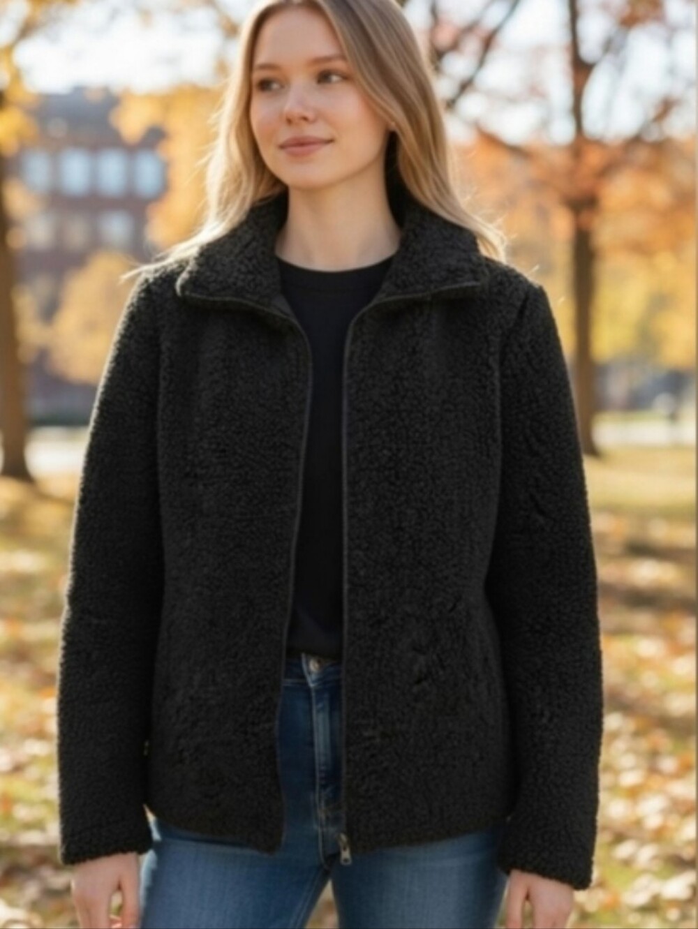 32 Degrees Heat Teddy Style Fleece Jacket